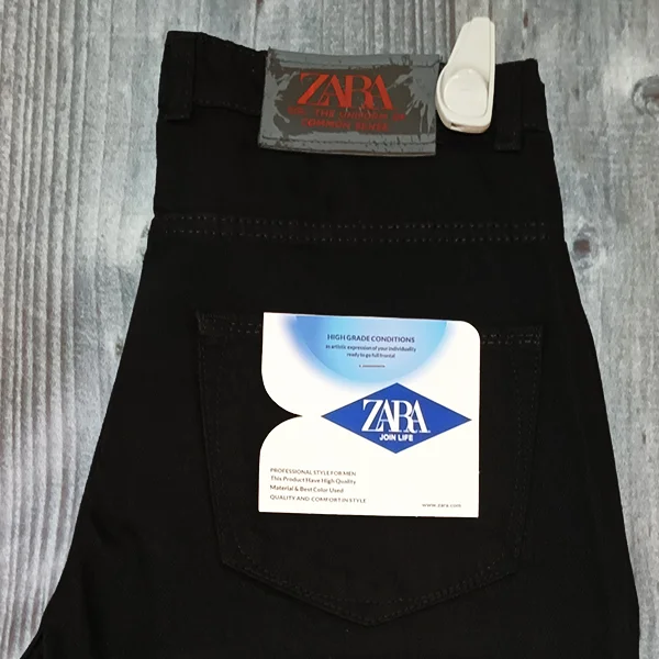 شلوار جین نیم بگ مردانه مشکی شلوار جین نیم بگ مردانه مشکی